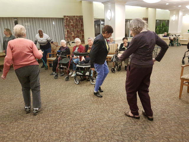 Dancing at Seniors Social Cedarbrook Lodge